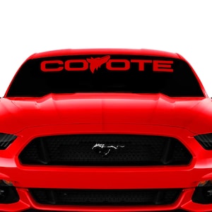 Coyote Windshield Decal Fits Mustang Gt 5.0