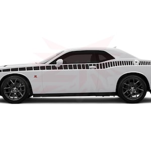 Gradient Strobe Side Stripes Fits Dodge Challenger sxt rt gt srt scatpack