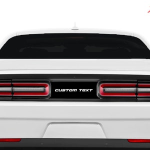 Custom Text  Divider Blackout Kit Decal Fits Dodge Challenger sxt rt gt srt scatpack