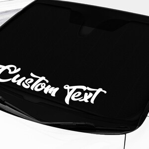 Windshield Custom Groovy Dope Text Vertical Banner Decal