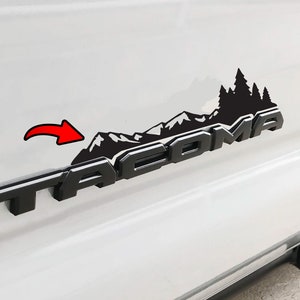Mountain and Pine Trees Decal Fits 3rd Gen Toyota Tacoma