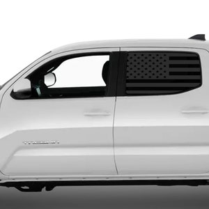Rear Back Middle and Side Window American Flag Vinyl Decal Stickers Fits 2016-2022Toyota Tacoma