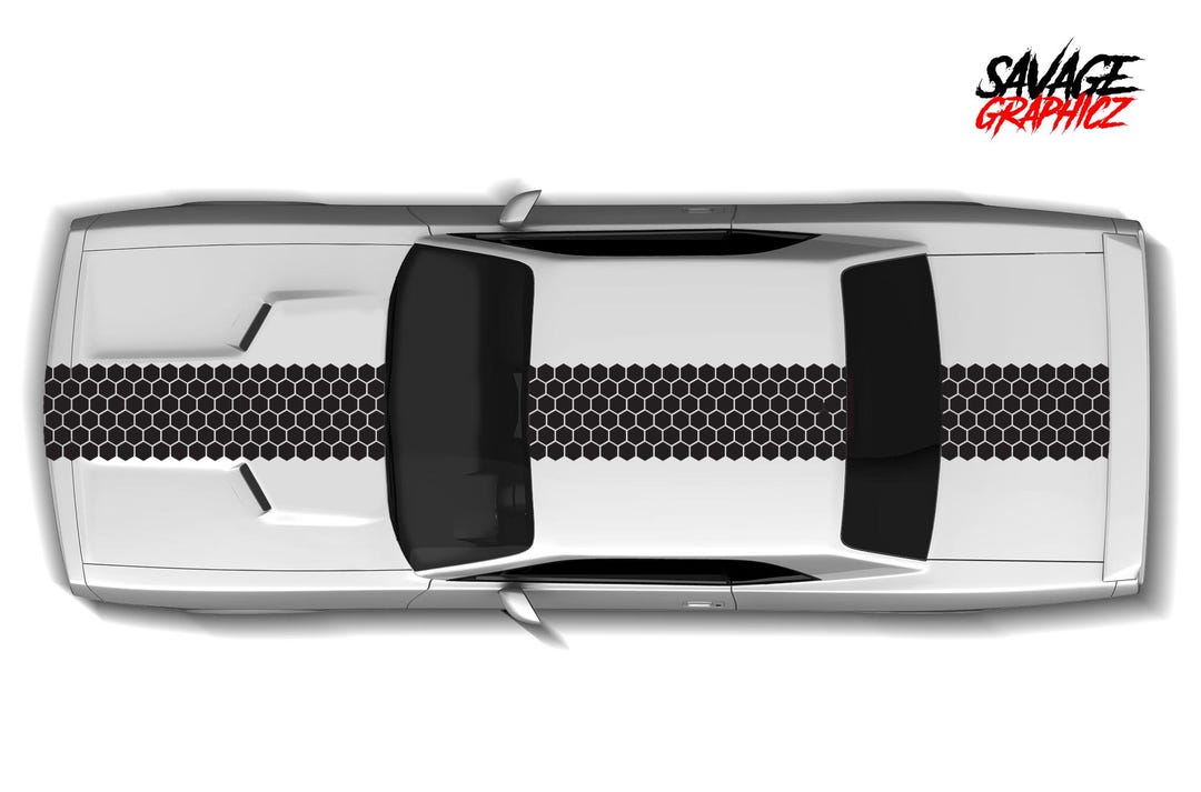 Single Honeycomb Racing Stripes Stripes Fits Dodge Challenger - Etsy