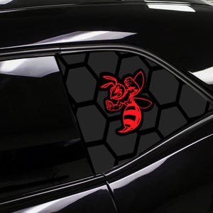 Angry Hornet Third Window Decals Fits Dodge Challenger sxt gt rt srt scatpack