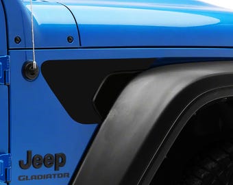 2 Blackout Fender Vent Decal Stickers - Fits Jeep Wrangler JL - Jeep Gladiator JT 2018-2025