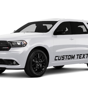 Custom Text Rocker Panel Decals  Fits Dodge Durango sxt gt srt hellcat