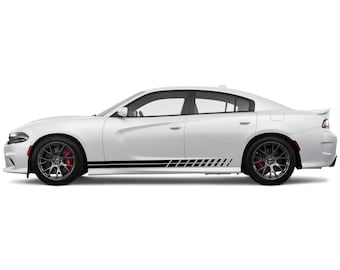 Double Gradient Rocker Panel Stripes Decals Fits Dodge Charger sxt rt gt srt scatpack