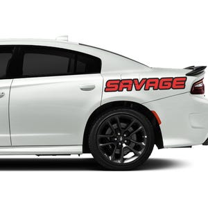 Custom Double Colored Text For Quarter Panel Fits Dodge Charger sxt gt rt scatpack