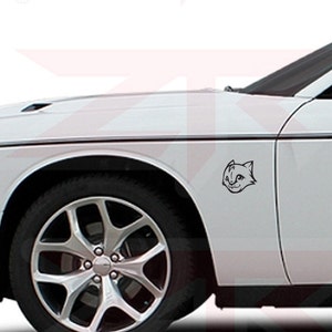 Hellkitty Emblem Vinyl Decals Fits Dodge Challenger