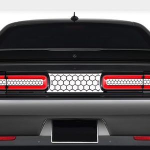 Full Solid Honeycomb Overlay Decal Kit for Divider and Taillights Fits Dodge Challenger sxt rt gt srt scat