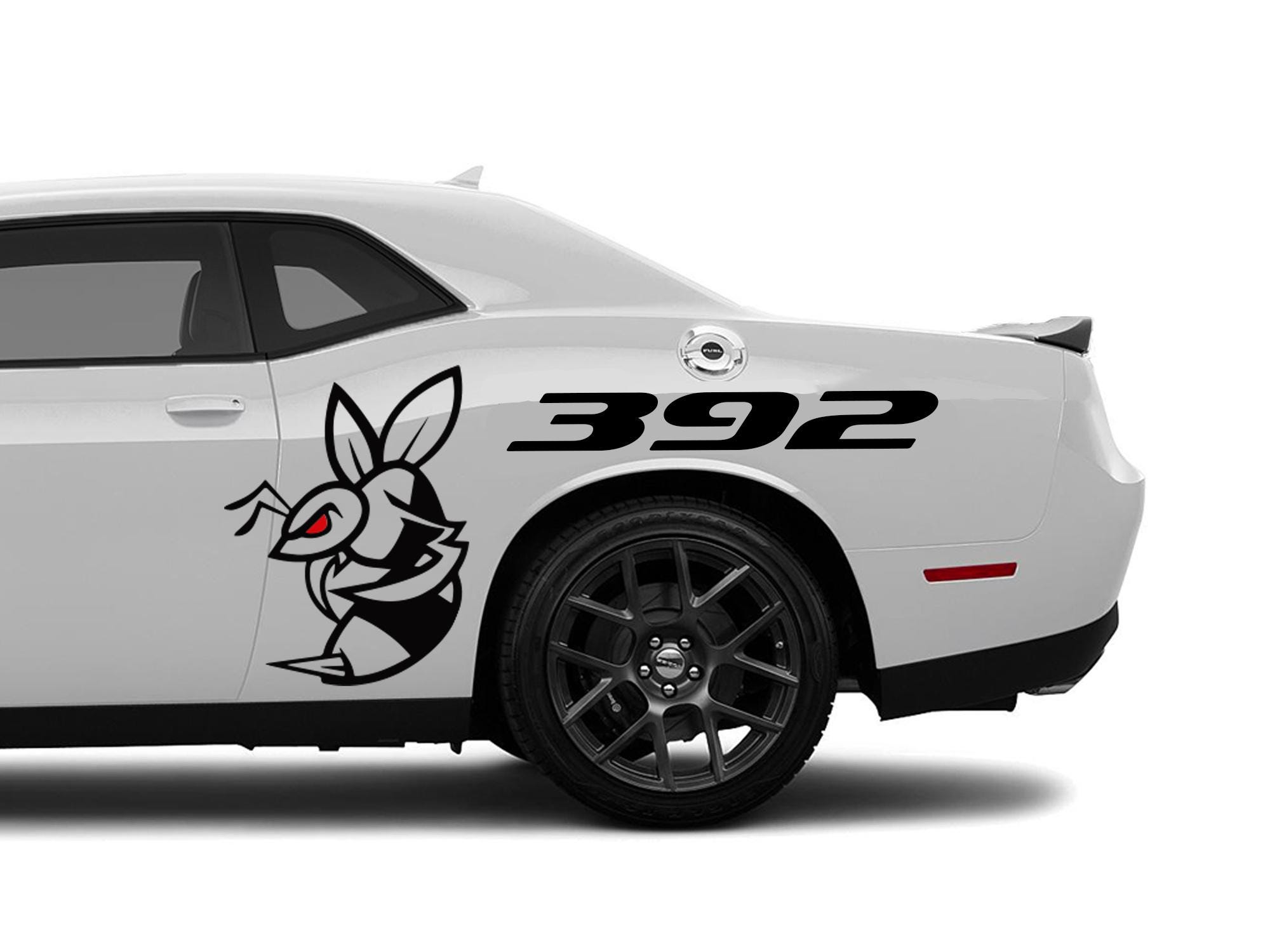 Angry Bee With Custom Text Side Vinyl Graphics Fits Dodge