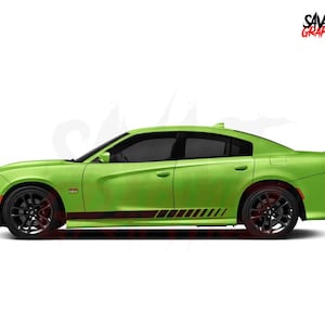 Gradient Rocker Panel Stripes Decals Fits Dodge Charger sxt rt gt srt scatpack