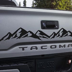 Tailgate Mountain Vinyl Decal Fits Toyota Tacoma