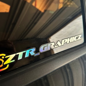 Custom Holographic Instagram Name Decal