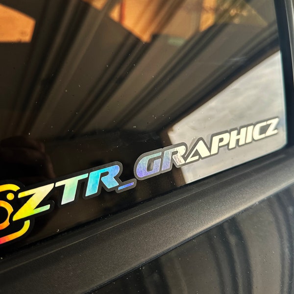 Custom Holographic Instagram Name Decal