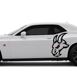 Angry Goat Large Side Vinyl Decal Graphics Fits Dodge Challenger sxt rt gt srt scatpack