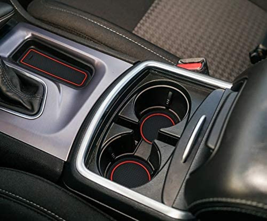 Auprite Tappetini Antipolvere Per Dodge Challenger 2015-2023 | 11 Pezzi Verde Scuro | Inserti Per Portabicchieri E Console - 3
