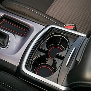 Inserti portabicchieri interni antiscivolo e antipolvere 11 pezzi adatti per Dodge Charger SXT RT GT SRT Scatpack dal 2015 in poi