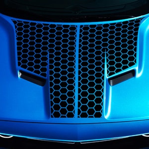 2015-2020  T Hood Hoenycomb Racing Stripes Fits Dodge Challenger sxt rt gt srt scatpack