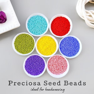 10g 25g 50g Preciosa Seed Beads size 10/0 Czech Rocailles for bead embroidery Round beads for craft High quality beads Gift box for beading