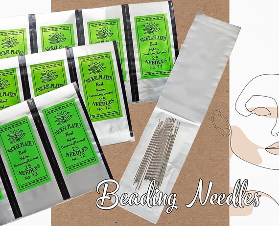 1bag Nickel Plated Beading Needles Regal Size 12, Needles for Seed Bead  Crafting, Jewelry Making Tools, Craft Supply, Sewing Bead Needles 