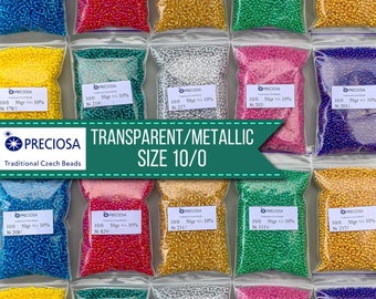 50g Preciosa Seed Beads dimensione 10/0 perle di vetro ceche per ricamo di perline Perline rotonde per perline artigianali Scatola regalo per gli amanti delle perline