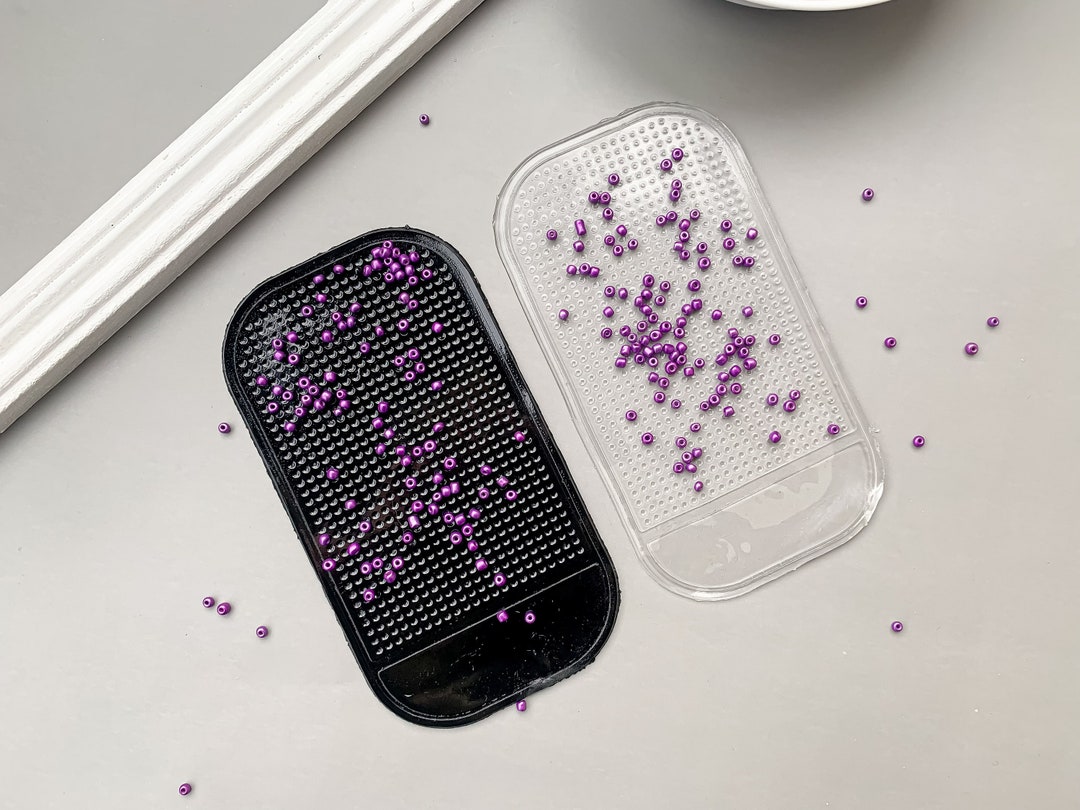 Sticky Silicone Mat for Beads, Bead Holder, Beading Mat Leaves NO