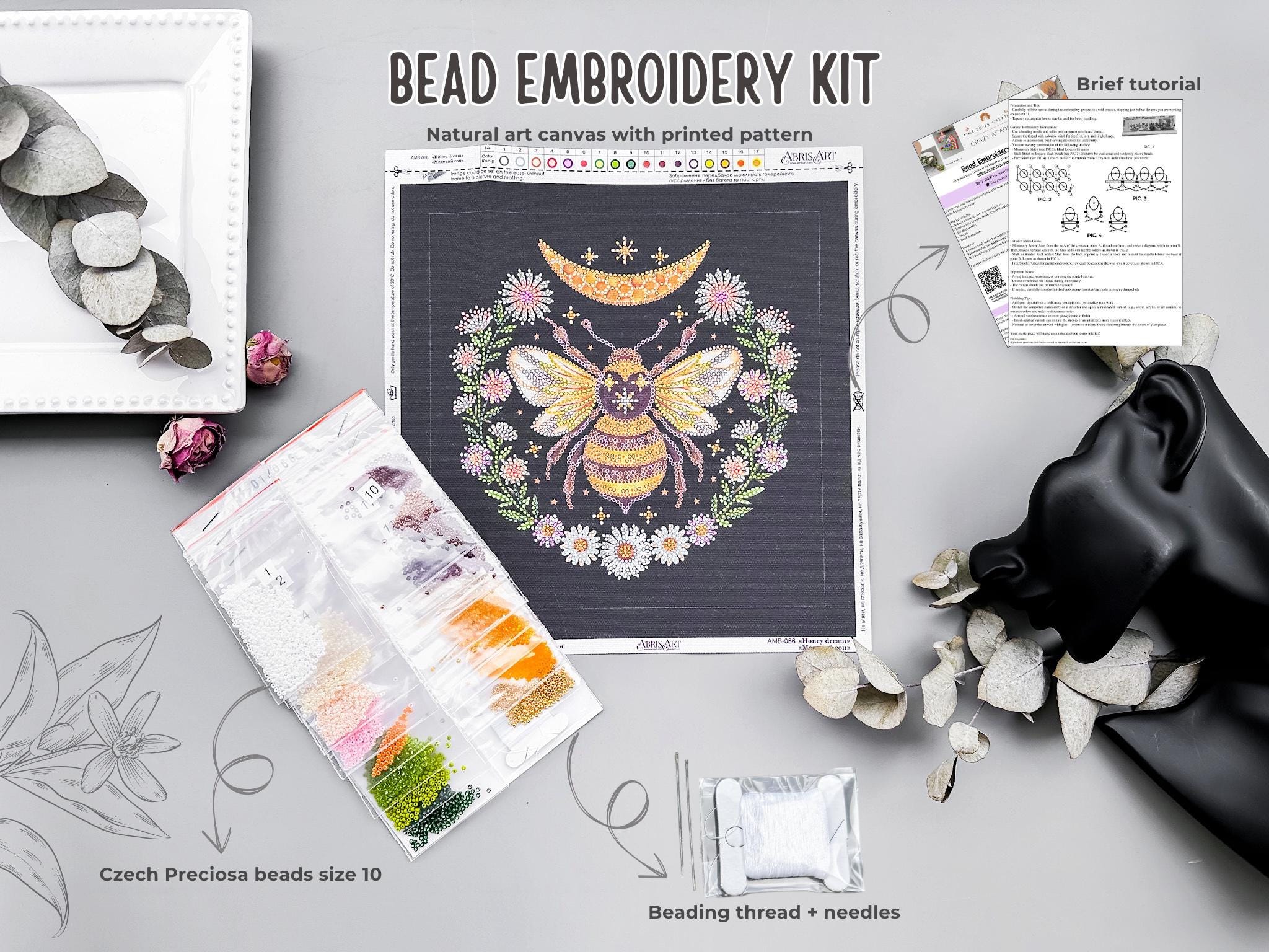Kit de fabrication de bijoux DIY « Piment », broche en perles de rocaille, kit de broderie de perles - France