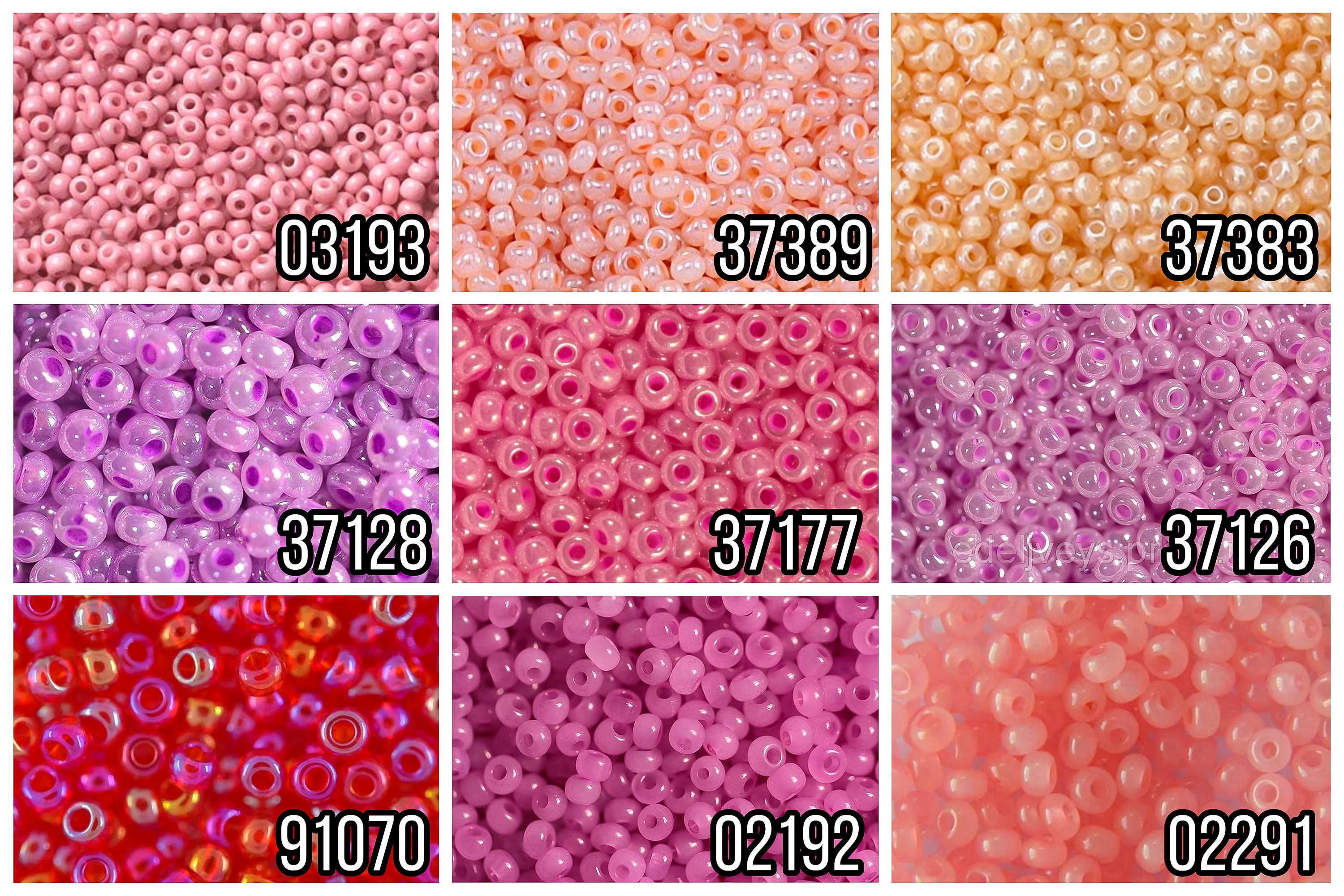 Rocaille seed beads, Dia. 3 mm, size 8/0 , hole size 0,6-1,0 mm, pink, 25  g/ 1 pack