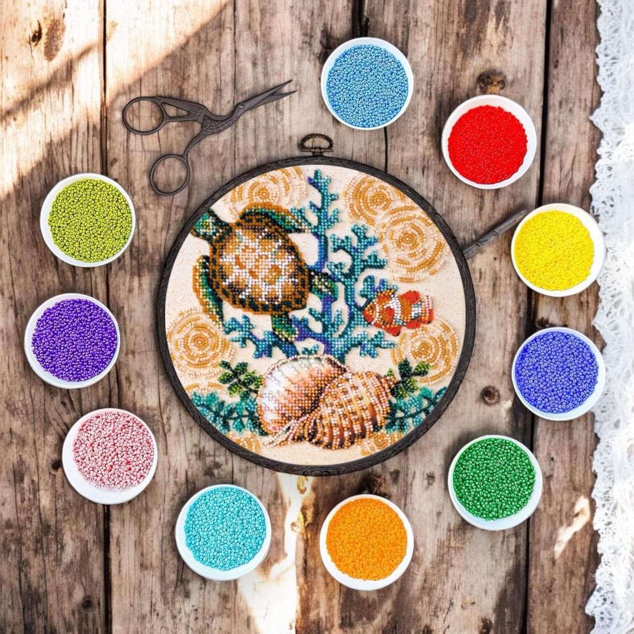 3D Octopus Bead Embroidery Kit - DIY Ocean Craft For Beginners & Adults, Includes Beads, Wire & Instructions, Fun Creative Project