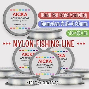 Strong Nylon Thread for needlework clear Invisible monofilament Beading fishing line transparent Beadweaving Jewelry Supplies Beadwork Craft