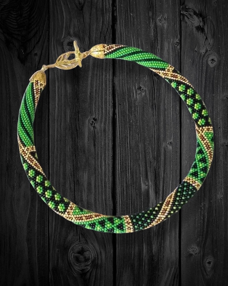 DIY KIT African Native Patchwork Necklace Bead Colorful - Etsy