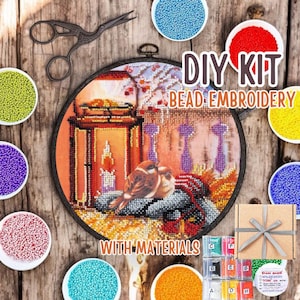 DIY Sparrows Embroidery Kit For Beginner Xmas winter hand Embroidery Kit with Bird Pattern Ethnic Full Kit Needlepoint Hoop DIY Craft Kit