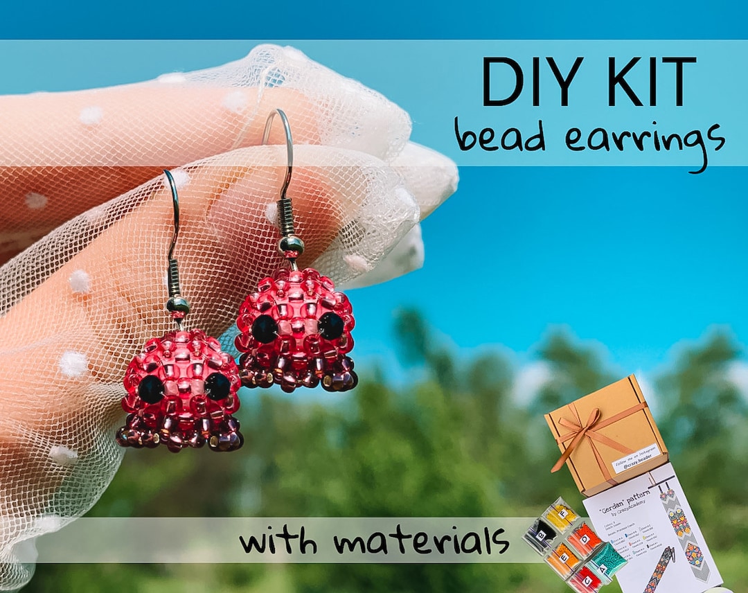 DIY Kit Cute Octopus Bead Needle Beginner Kit, Beading Jellyfish Kit