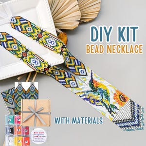DIY Perlenwebset für Kolibri-Halskette, einfaches Handarbeits-Tutorial für Saatperlen-Vogel-Kolibri-Webstuhl, Do-it-yourself-Tier-Kolibri-Set