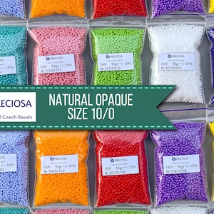 10g 25g 50g Perline Preciosa misura 10/0 Rocailles ceche per ricamo con perline Perline rotonde per artigianato Perline di alta qualità Confezione regalo per perline