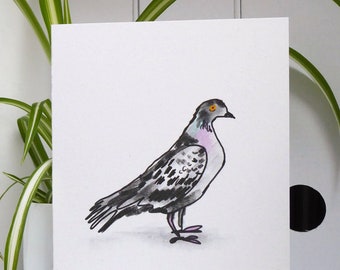Pigeon Greetings Card