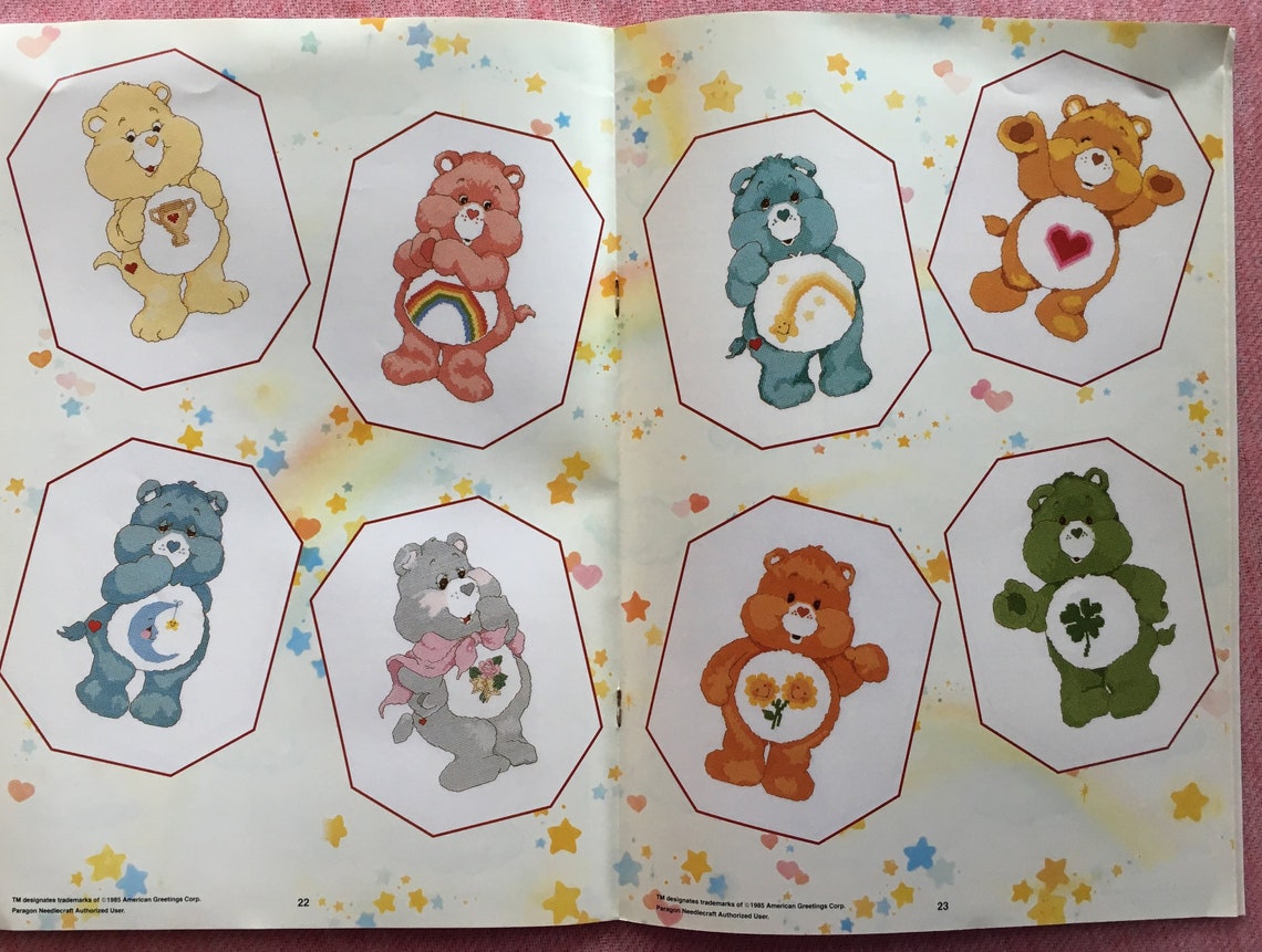 Free Care Bear Cross Stitch Patterns Care Bears GOOD LUCK BEAR