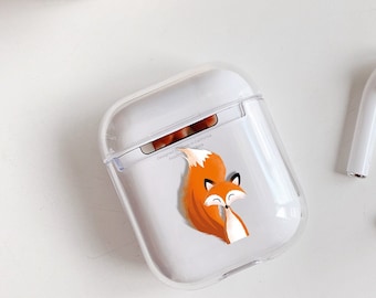 Fox AirPods 3 Case For Girls AirPod Pro Clear Case For Women Animals AirPods 3rd Gen Case Hard Plastic Silicone Case For New AirPods GM0147