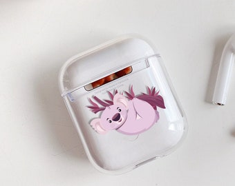 Pink Koala AirPods 3 Cases Clear AiPods Pro Protective Case Animals iPhone Xr AirPod Case Koala Bear iPhone 11 AirPods 3rd Gen Case GM0108