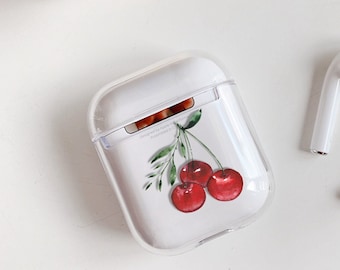 Cherry AirPods 3 Case Apple AirPods Pro Case Clear AirPods 3rd Gen Case Berries Hard Plastic Silicone Protective Case For New AiPods GM0149