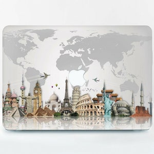 Reisen Macbook Pro 16 Zoll Hülle Weltkarte Macbook Air 13 Zoll Hülle Macbook Pro 13 Zoll Hülle Adventure Macbook Pro Hülle 15 Zoll BD2256