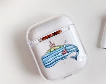 Ocean Hard Plastic Silicone Case AirPods 3 Case Compatible AirPods Pro Case 2019 2020 AirPod Case Ship AiPods 3rd Gen Protective Case GM0141