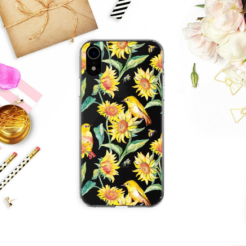Sunflowers iPhone 11 Case Clear iPhone 11 Pro Max Case Flower Etsy