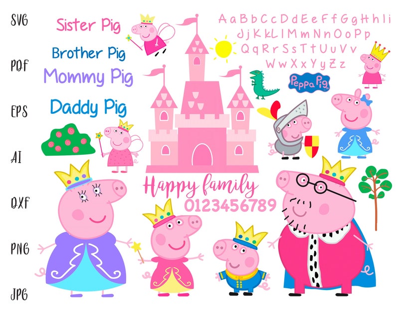 Free Free 221 Princess Peppa Pig Svg SVG PNG EPS DXF File