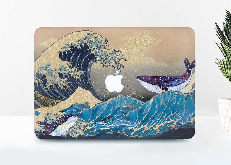 Great Wave Mac 16 Case Air 13 MacBook Case MacBook 13 Pro Case Whale MacBook Pro 15 2022 Case MacBook 12 Case MacBook Air 11 Case GM0119 image 1