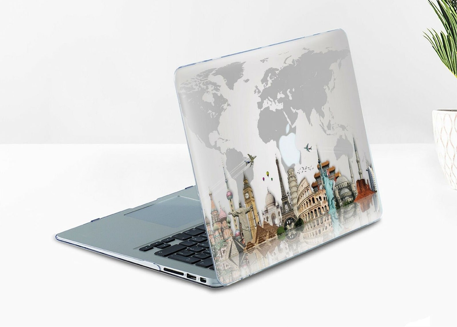 Travel MacBook Pro 16 Inch Case World Map MacBook Air 13 Inch Case