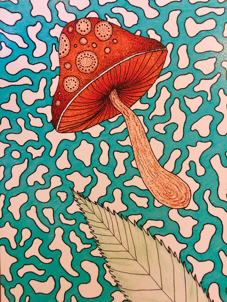 Psychedelic Plants Poster Etsy