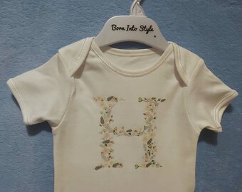 baby clothes with initials