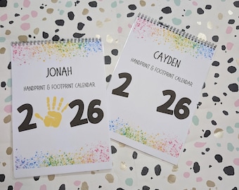 Handprint & Footprint 2026 calendar - wire bound, A4